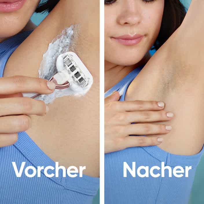 Gillette Venus Deluxe Smooth Sensitive - Rasoio da Donna con 3 Pezzi e 5 Lame Dure per una Depilazione Liscia e Confortevole