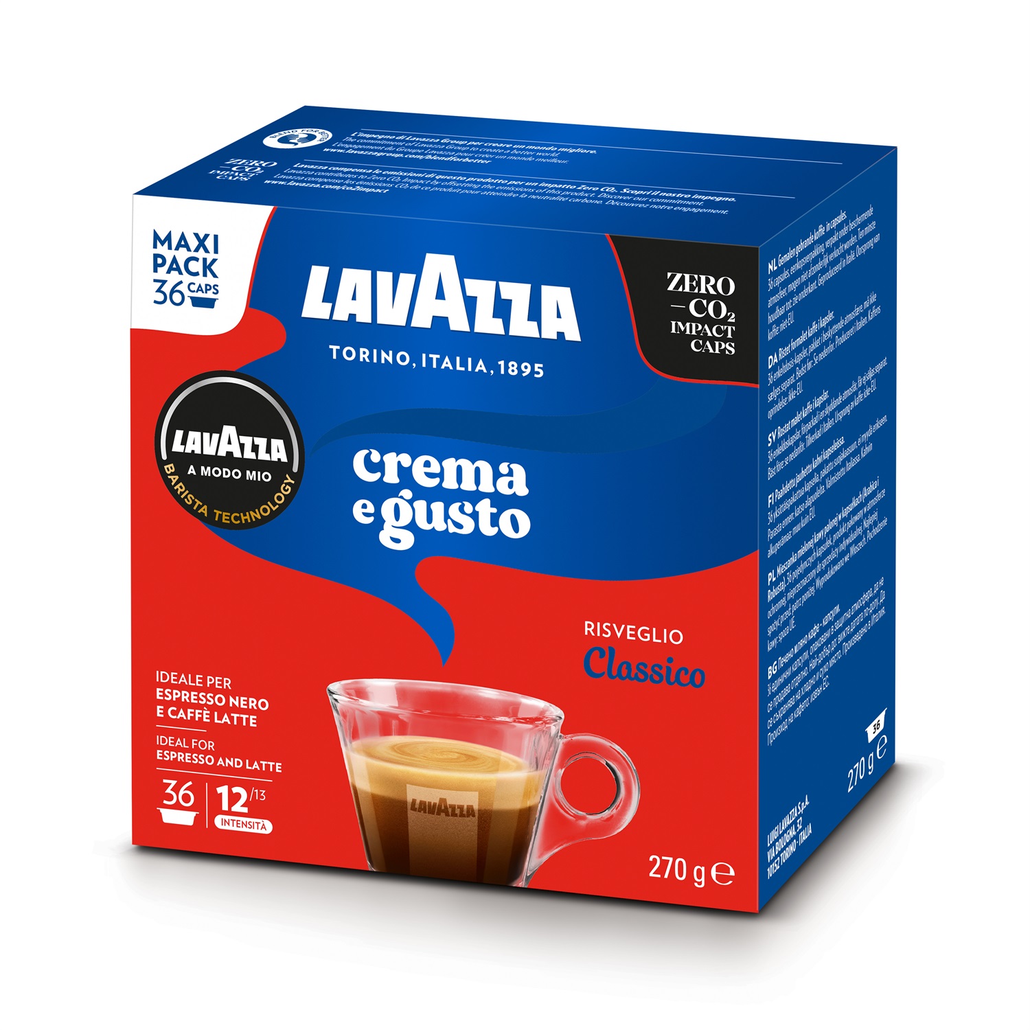 Lavazza Crema e Gusto - Capsule di Caffè Originali A Modo Mio, Corpose e Aromatiche