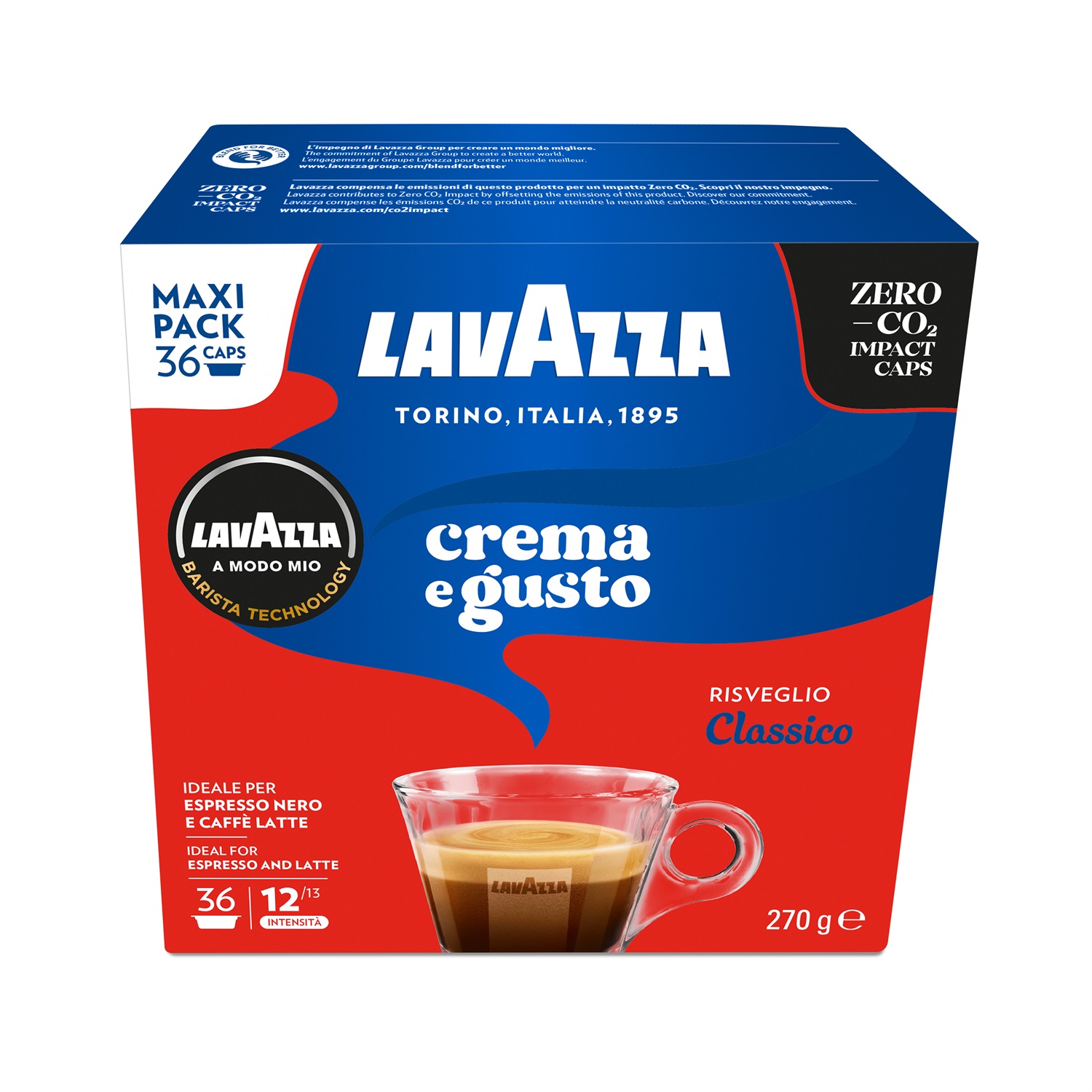 Lavazza Crema e Gusto - Capsule di Caffè Originali A Modo Mio, Corpose e Aromatiche