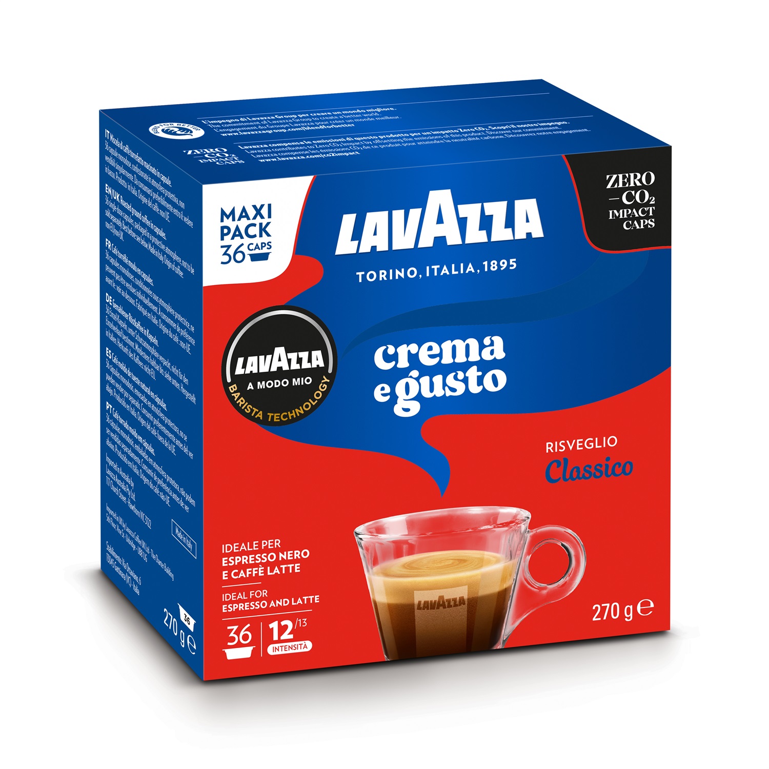 Lavazza Crema e Gusto - Capsule di Caffè Originali A Modo Mio, Corpose e Aromatiche