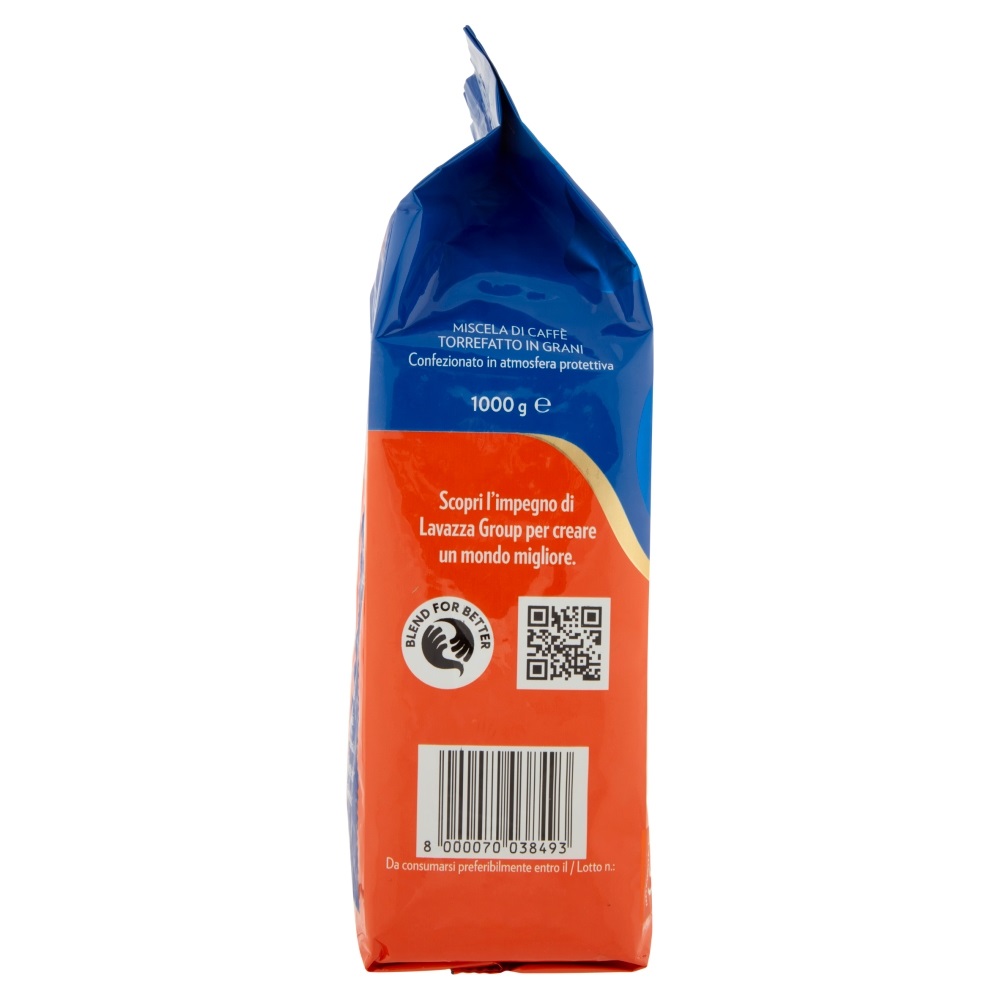 Lavazza Crema e Gusto Forte Caffè in Grani, 1 Kg - Miscela di Arabica e Robusta, Tostatura Media, Espresso Vigoroso e Cremoso