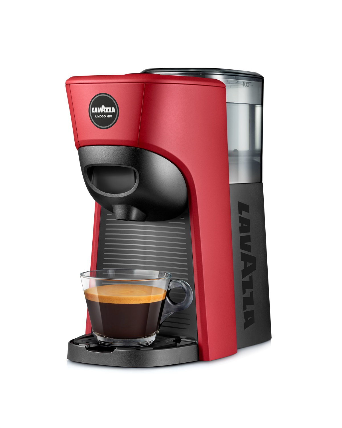 Lavazza Tiny Eco LM 840 - Macchina per caffè a capsule Automatica/Manuale, 0,6 L, 1450 W, Rosso/Nero, Sistema Lavazza A Modo Mio