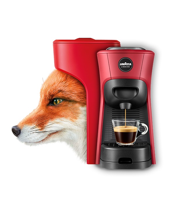 Lavazza Tiny Eco LM 840 - Macchina per caffè a capsule Automatica/Manuale, 0,6 L, 1450 W, Rosso/Nero, Sistema Lavazza A Modo Mio