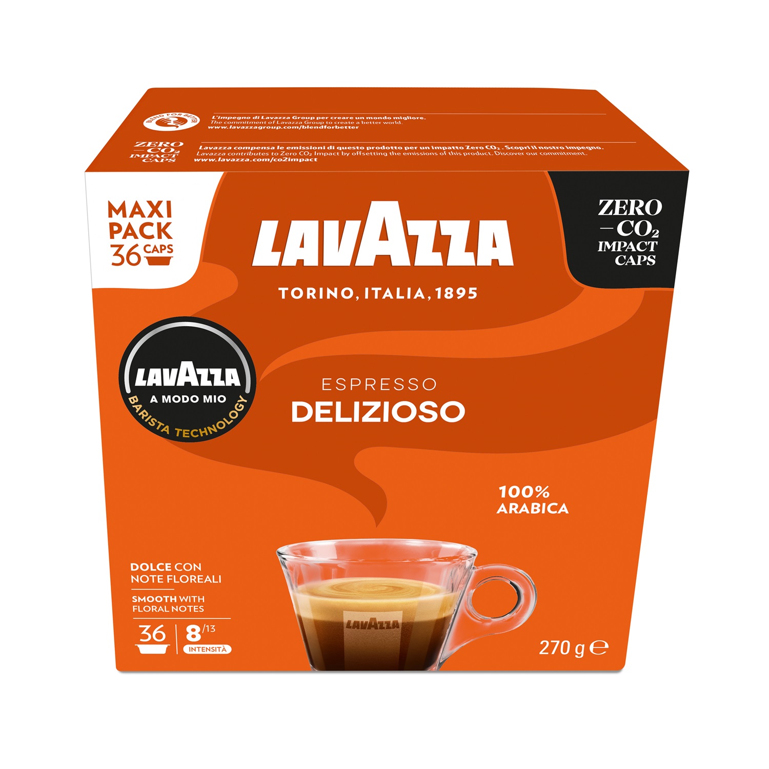 Lavazza Capsule Caffè A Modo Mio Delizioso - Miscela Intensa con Note di Cioccolato e Caramello