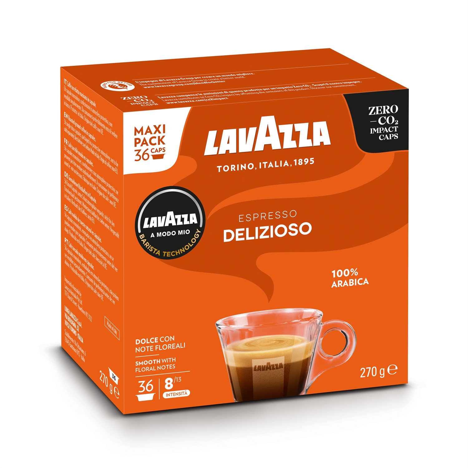 Lavazza Capsule Caffè A Modo Mio Delizioso - Miscela Intensa con Note di Cioccolato e Caramello