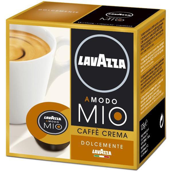 Lavazza Capsule Caffè Crema Lungo Dolcemente - 16 Capsule Compatibili A Modo Mio