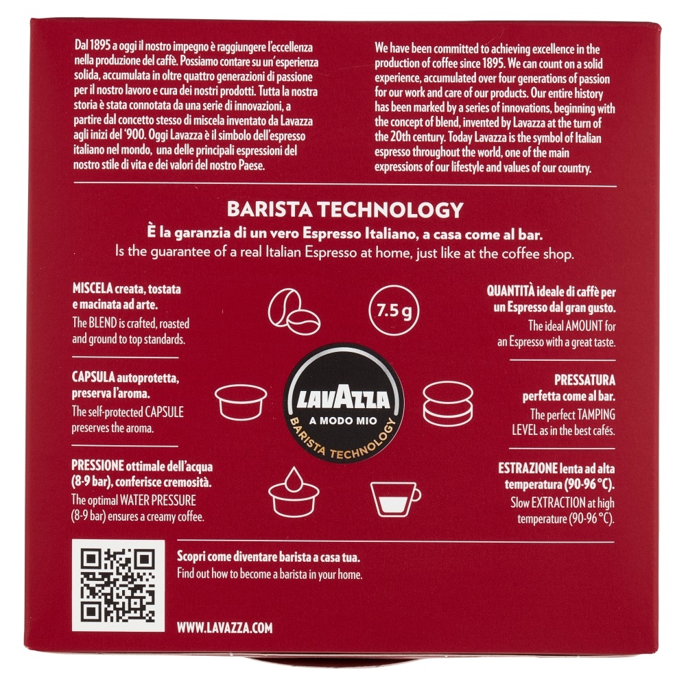 Lavazza Capsule Caffè A Modo Mio Intenso - Miscela Corposa con Note Speziate e Retrogusto Persistente
