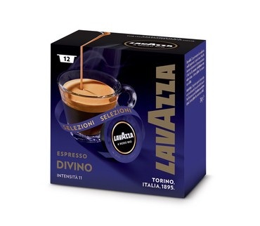 Lavazza Capsule di Caffè A Modo Mio Divino - Monodose, Tostatura Scura, Intensità 11, 60 Capsule