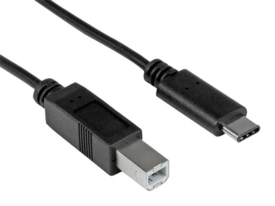 HAMLET Cavo adattatore USB 3.1 Type-C a USB 2.0 Tipo B Maschio - 1 metro, Velocità fino a 480 Mbps