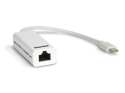 Hamlet HNU3GIGATC - Adattatore Ethernet USB-C 1000 Mbit/s con interfaccia cablata