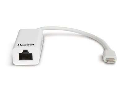 Hamlet HNU3GIGATC - Adattatore Ethernet USB-C 1000 Mbit/s con interfaccia cablata