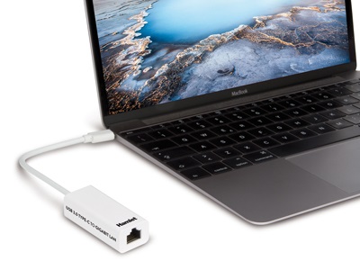 Hamlet HNU3GIGATC - Adattatore Ethernet USB-C 1000 Mbit/s con interfaccia cablata