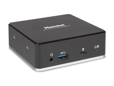 Hamlet HDKC-PD8000 Docking Station Universale per Notebook con 3x USB 3.0, 2x HDMI, LAN, Audio e Power Delivery 85W