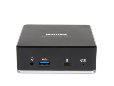 Hamlet HDKC-PD8000 Docking Station Universale per Notebook con 3x USB 3.0, 2x HDMI, LAN, Audio e Power Delivery 85W