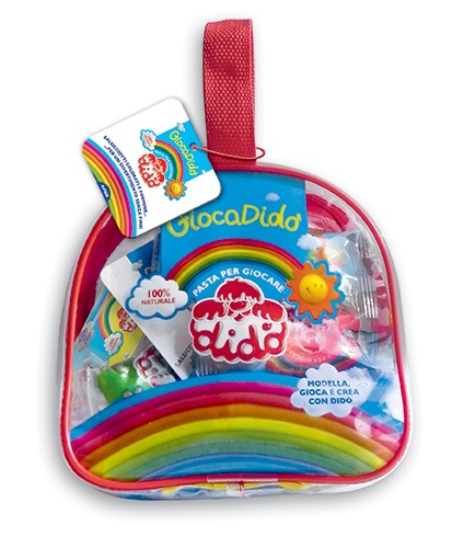 FILA GIOCADIDO Pasta Modellabile Assortita (Blu, Verde, Magenta, Rosso, Giallo) con Borsetta e Accessori per Modellare