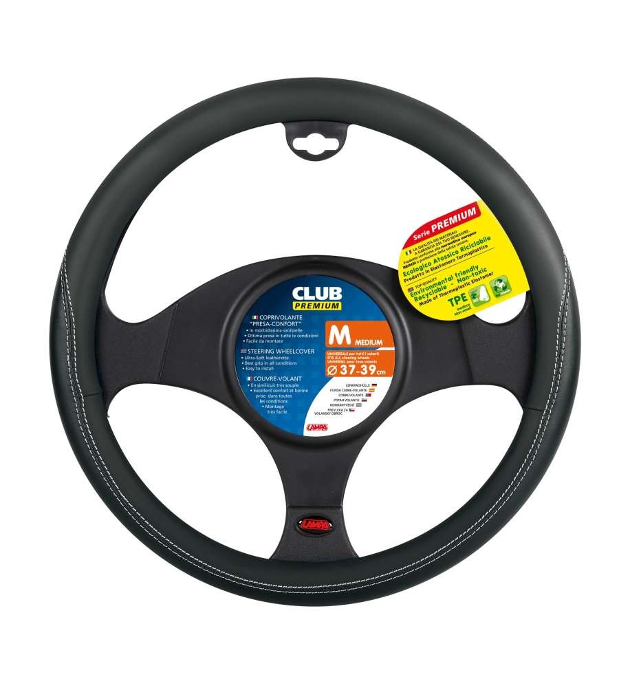 Lampa Coprivolante CLUB M in Skeentex Nero - Ø 37/39 cm, Morbido e Traforato