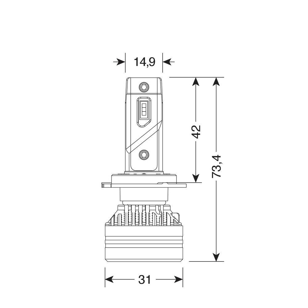 Lampa Pilot 57764 Lampadina Alogena H7 9V-32V 45W - Confezione da 2, Design Compatto e Durevole