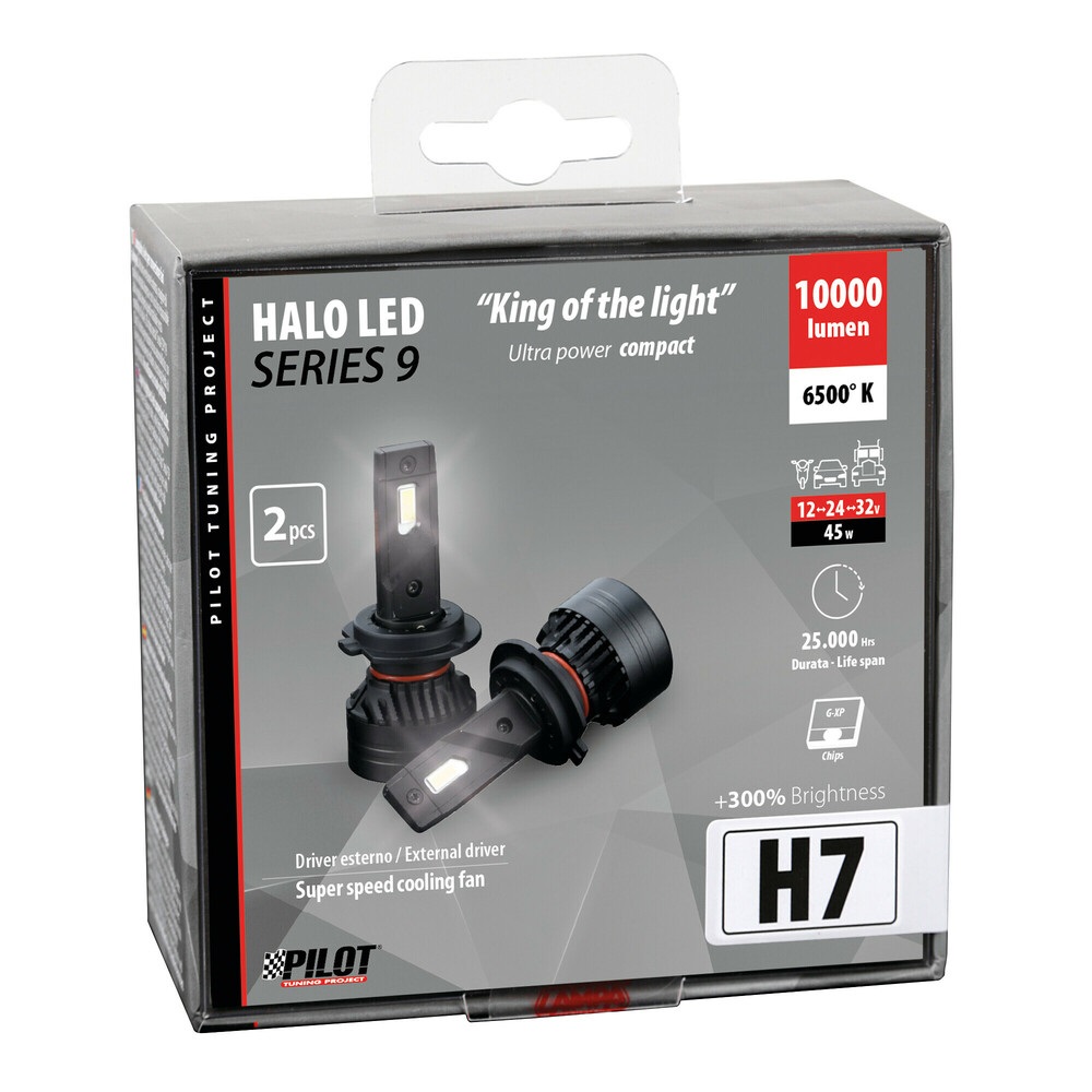 Lampa Pilot 57764 Lampadina Alogena H7 9V-32V 45W - Confezione da 2, Design Compatto e Durevole