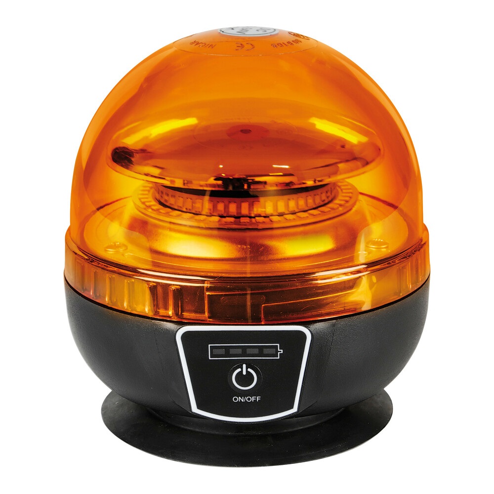 Lampa 72994 RL-11 - Lampada di Emergenza Ricaricabile con Luce Rotante a LED, 9-30V 230V, 45 LED, Autonomia di 5 Ore