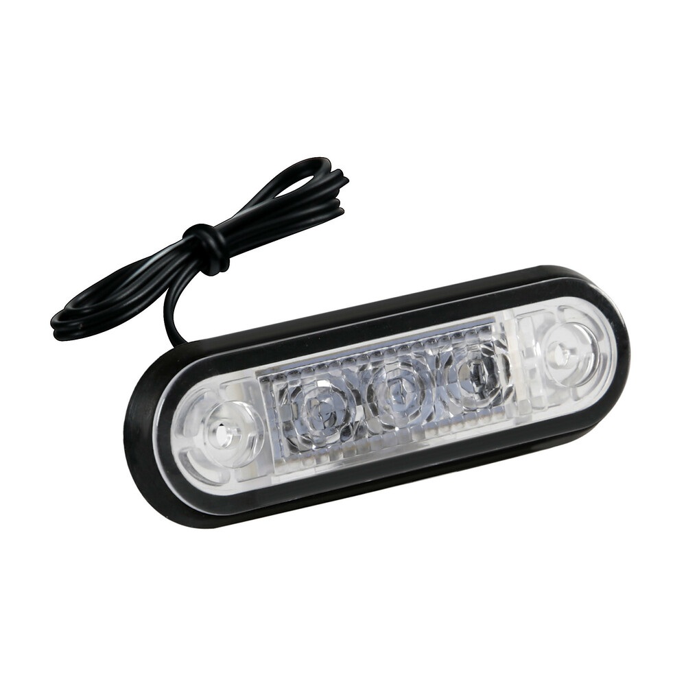 Lampa 97017 Set 20 pz Luce Ingombro a 3 LED Montaggio ad Incasso 12/24V Bianco