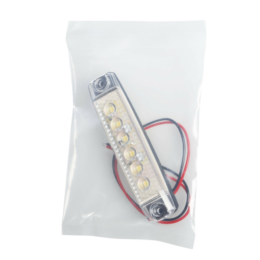Lampa 97023 Set 20 pz Luce Ingombro a 6 LED Montaggio in Superficie 12/24V - Bianco