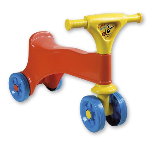 Androni Giocattoli Triciclo Scooter Lello - Primi Passi Cavalcabile per Bambini, 4 Ruote, Manubrio Sterzante, Dimensioni 52x19,5x37 cm