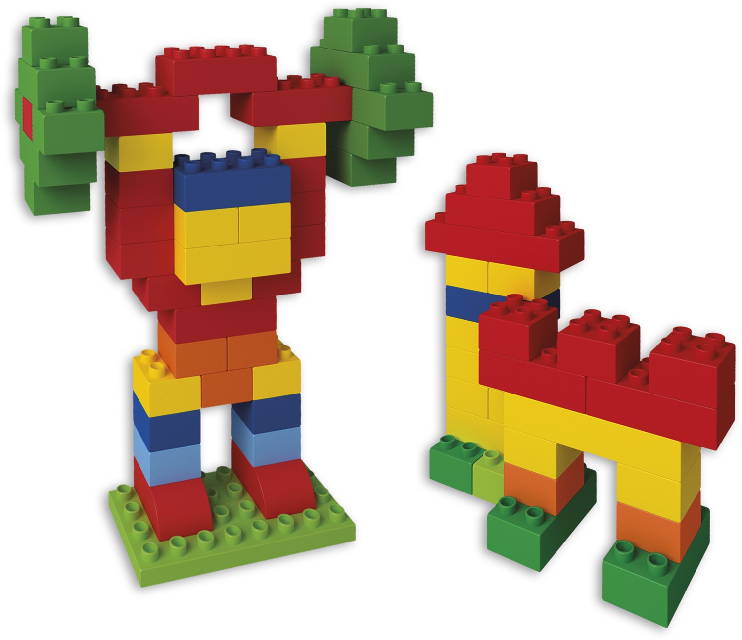 Androni Giocattoli Secchio Costruzioni Mattoncini Colorati Unico Plus 100 Pezzi - Compatibili con Noti Mattoncini da Costruire