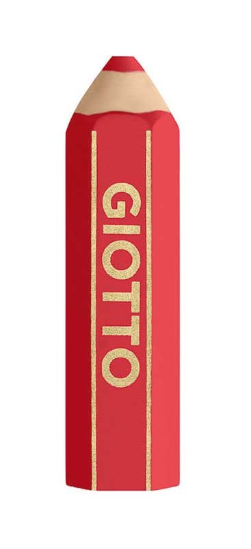 Giotto Happy Gomma - Gomma per cancellare a forma di matita, 40 pz, colori assortiti: Blu, Corallo, Fucsia, Verde, Lillà, Lime, Arancione, Rosa, Turchese, Giallo
