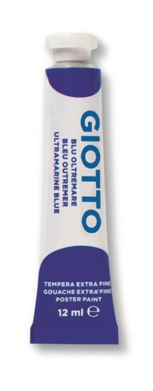 GIOTTO Tempera Ultrafin Giotto 12 ml Blu Oltremare - Tubetto in Alluminio con Tappo a Vite