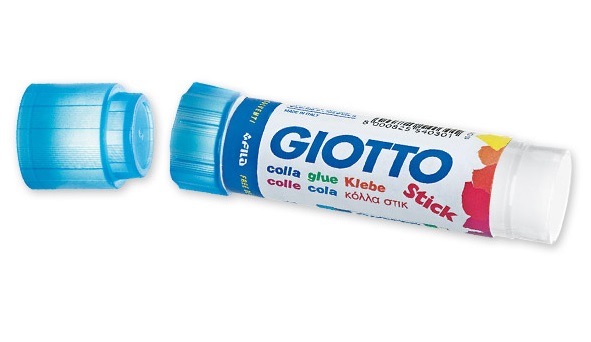Giotto Colla Stick - 20 gr - Bianco - Formula Compatta, Senza Solventi, Tappo a Clip
