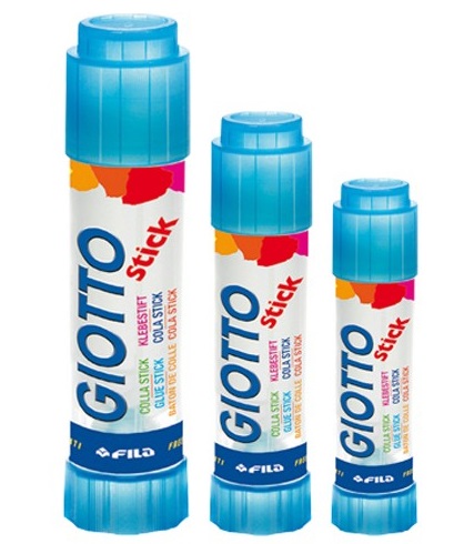 Giotto Colla Stick 40 g - Bianco, Senza Solventi, Tappo a Clip, Ideale per Carta e Cartoncino