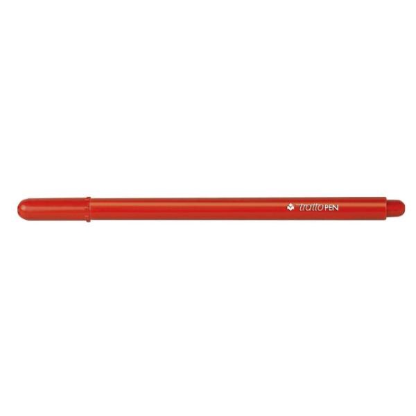 Tratto PEN New Metal Rosso - Pennarello 0,5 mm con inchiostro a base d'acqua - Confezione da 12 pz
