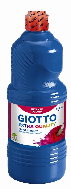 Giotto Tempera Pronta 1 Lt Blu Oltremare - A base d'acqua, facile da stendere, opaca e coprente