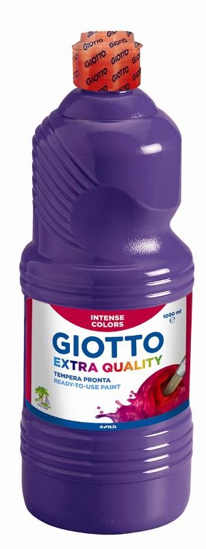 Giotto Tempera Pronta 1000 ml Violetto - A base d'acqua, facile da stendere, opaca e coprente