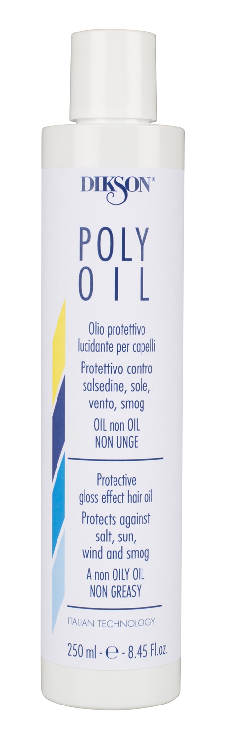 DIKSON Poly Oil 250 ml - Olio per capelli Unisex, Effetto Bagnato, Protezione e Shine