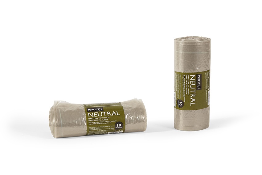 Perfetto Sacchi per Rifiuti Classic - 70 x 110 cm - 116 Lt - 20 Micron - Trasparente - Rotolo da 10 Sacchetti