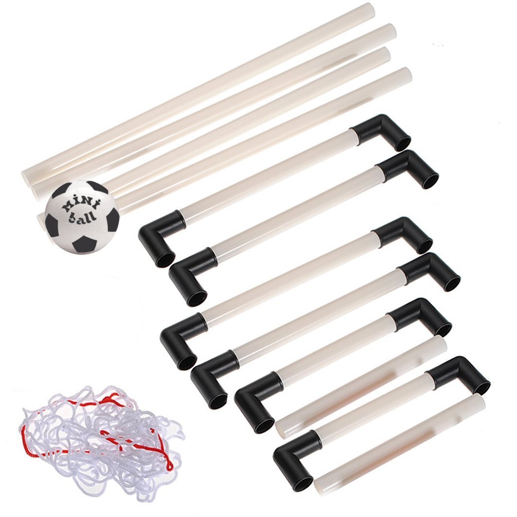 Mondo Set di Mini Porte da Calcio con Mini Palla - 2 Porte, Picchetti e Plastica Robusta