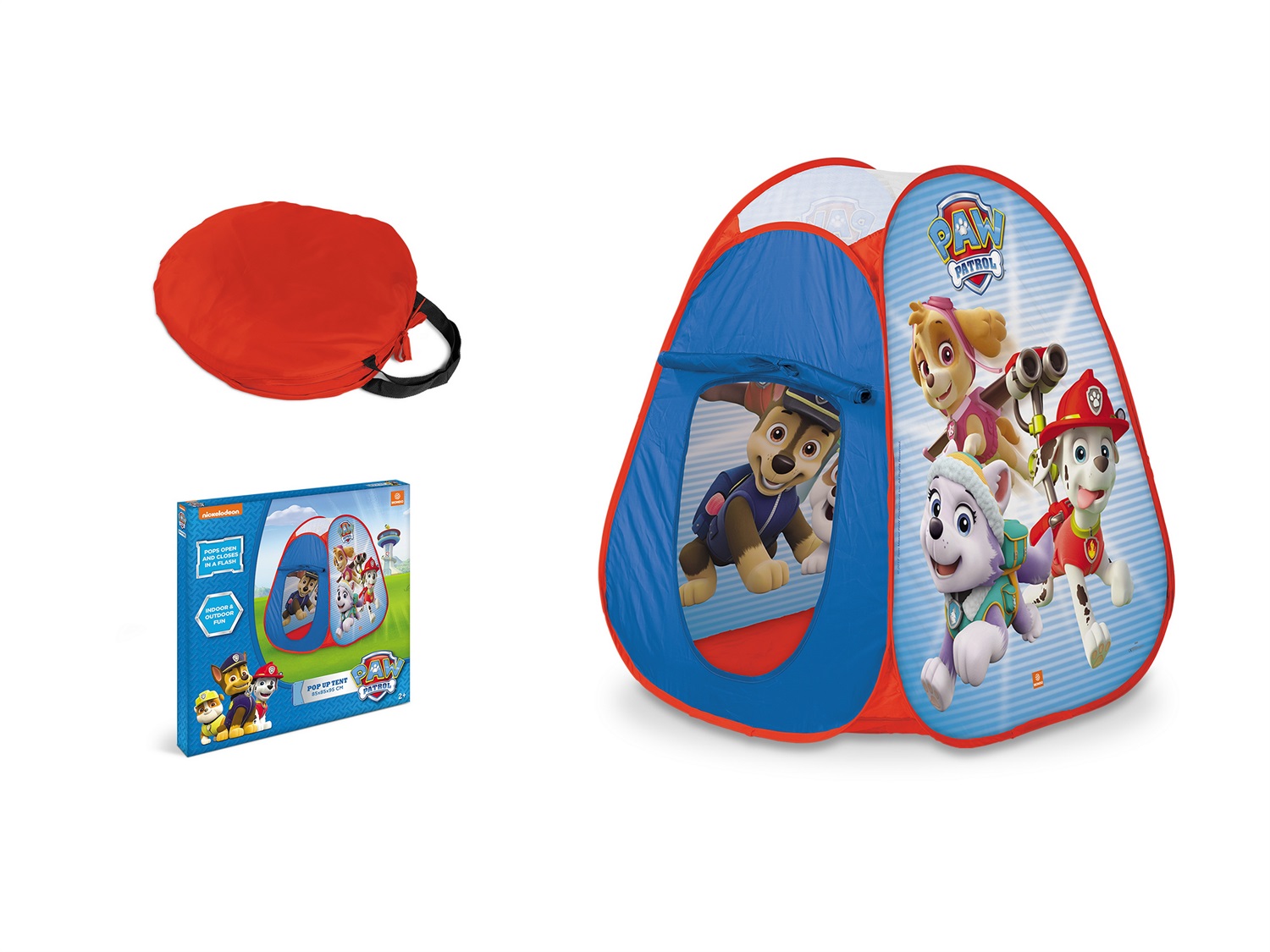 Mondo Toys Paw Patrol Pop-Up Tent - Tenda da Gioco Multicolore per Bambini, Facile da Montare con Borsa per Trasporto Inclusa