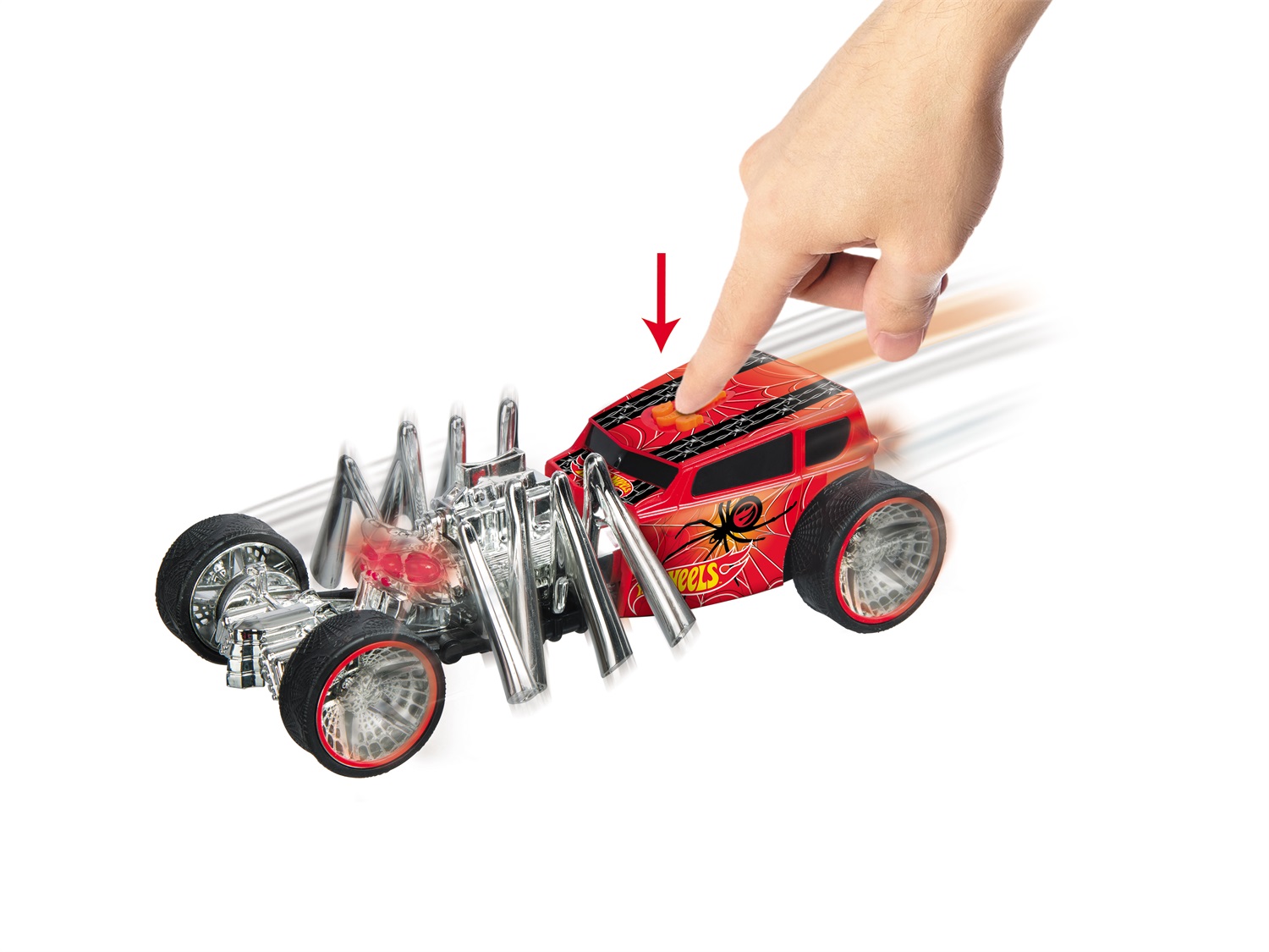 Hot Wheels Mondo Motors - Monster Action Street Creeper - Macchina a Frizione per Bambini 3 Anni con Luci e Suoni - 51203