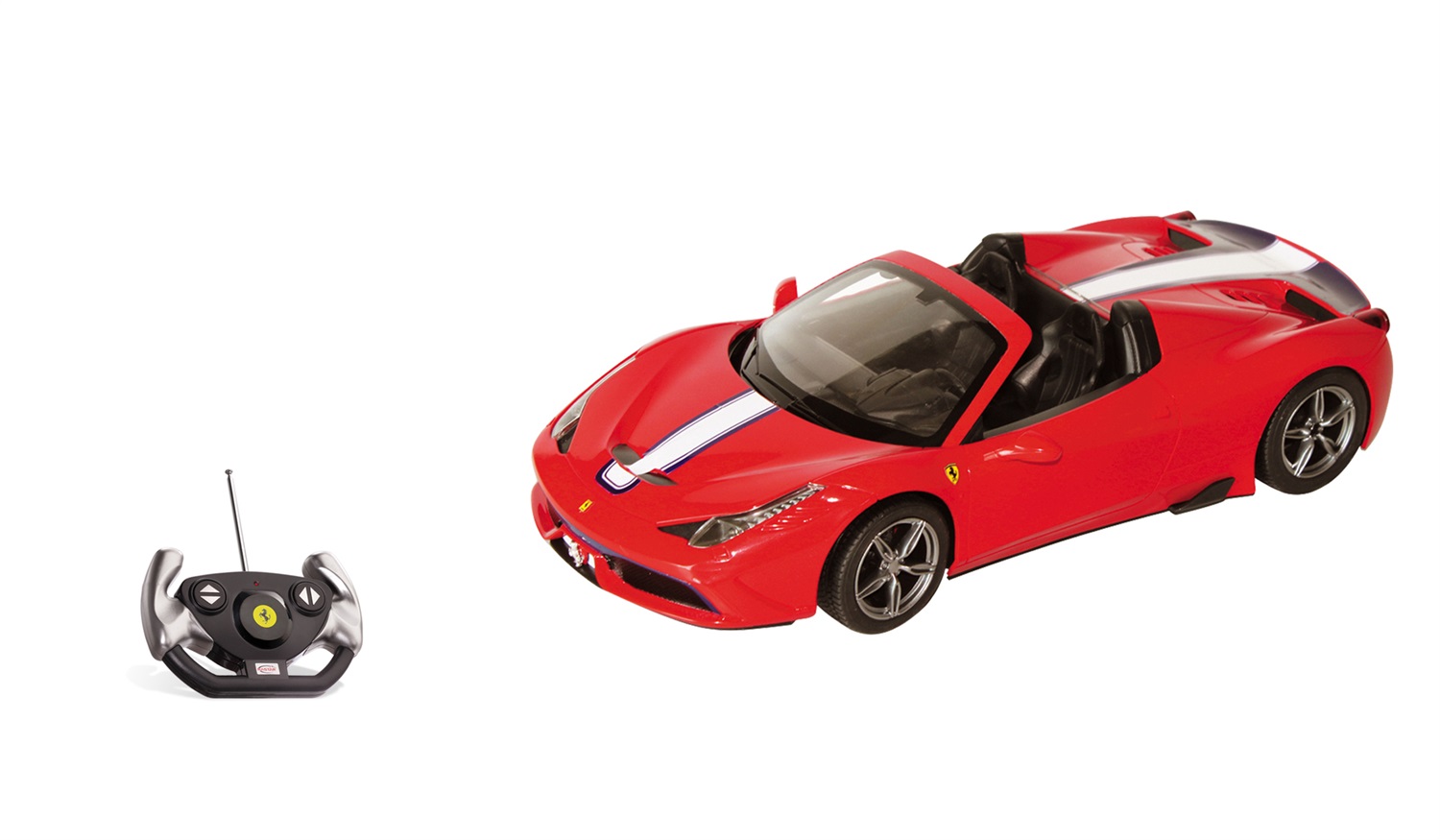 Mondo Motors Ferrari 458 Speciale A - Auto Giocattolo Radiocomandata Scala 1:14, Fino a 10 km/h, per Bambini 3 Anni, Colore Rosso