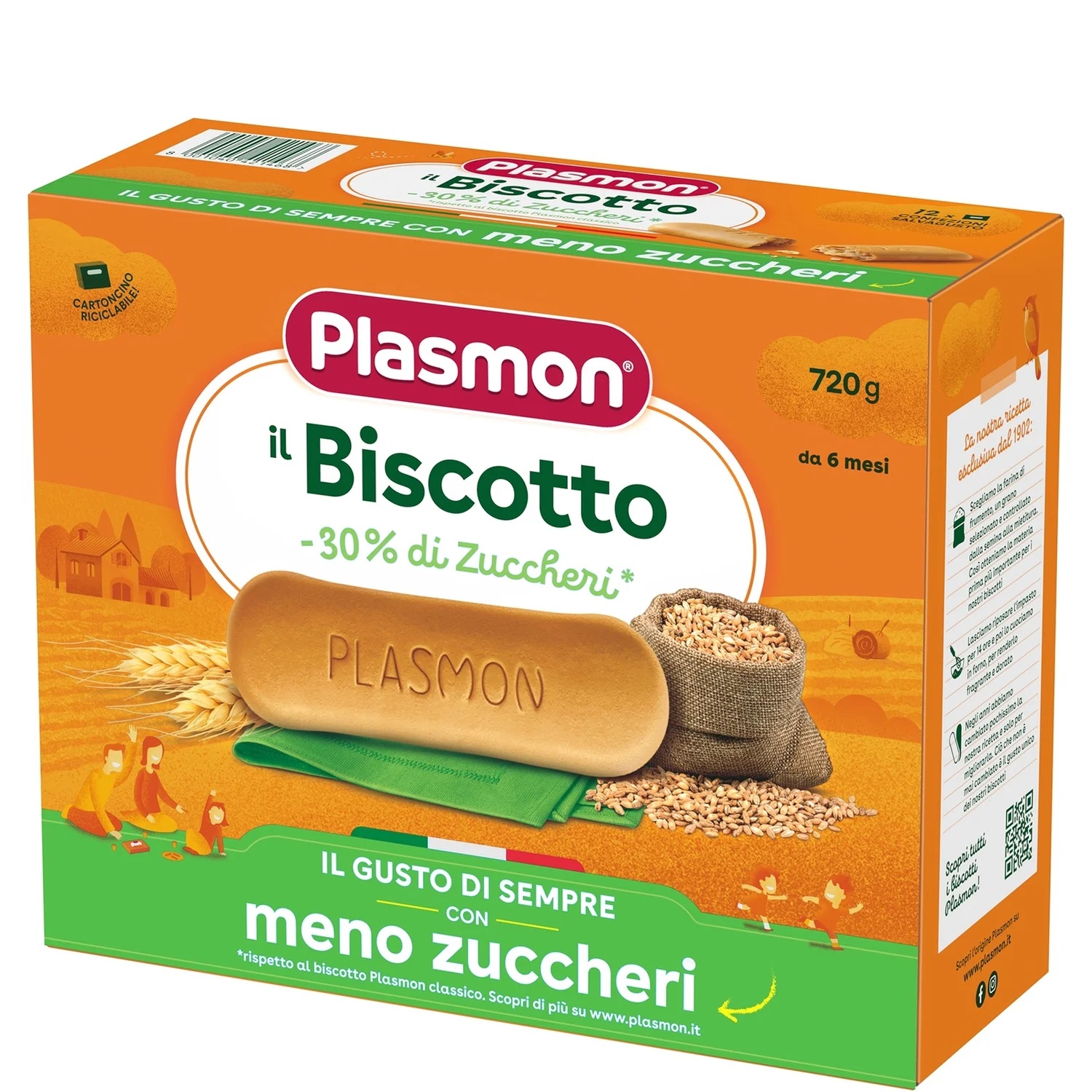 Plasmon Biscotto -30% Zuccheri 720g