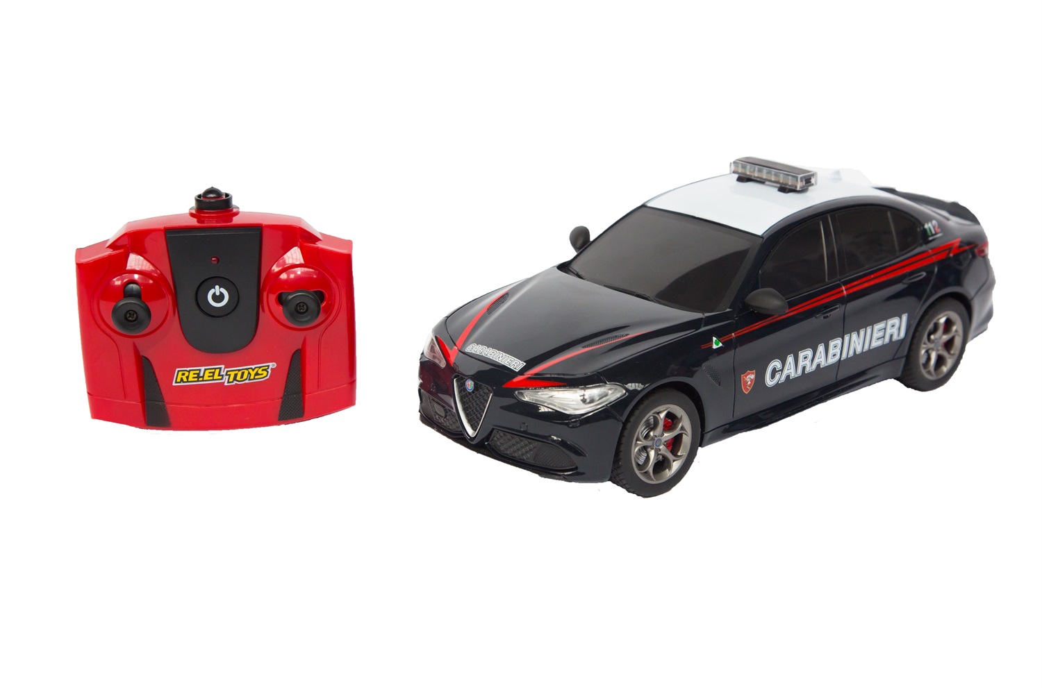 RE.EL Toys Alfa Romeo Giulia Quadrifoglio Carabinieri Radiocomando 1:18