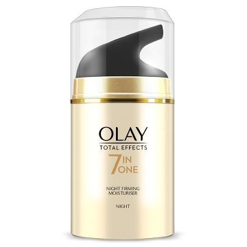 Olay Total Effects 7-in-1 Crema Idratante Notte Rassodante 50 ml - Combatte i 7 segni dell'invecchiamento