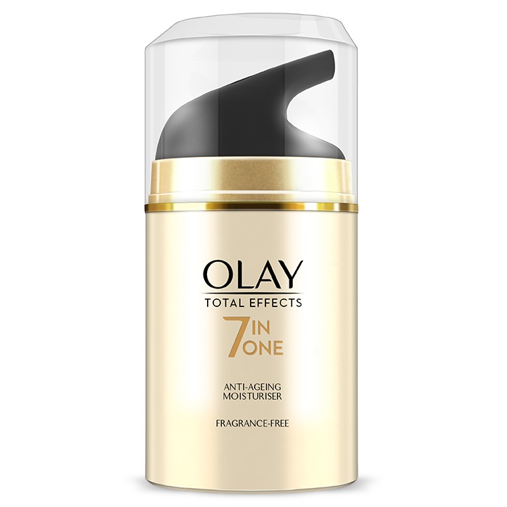 Olay Total Effects 7-in-1 Crema Idratante per il Viso Donna Senza Profumo 50 ml - Combatte i 7 Segni dell'Invecchiamento