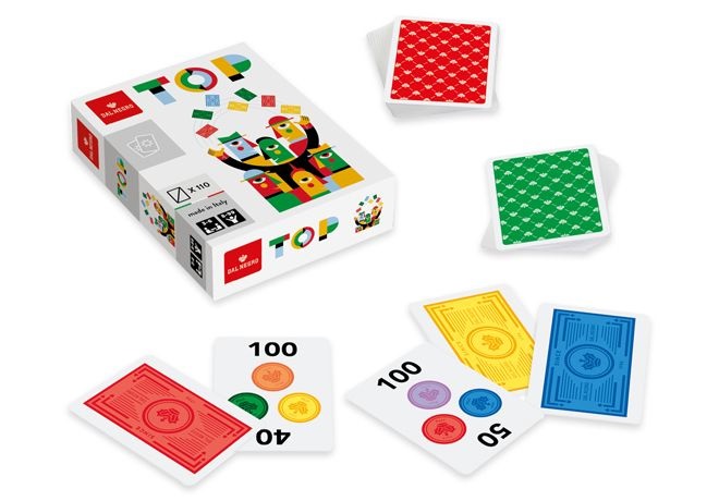 Dal Negro Top - Gioco di Carte per Famiglie e Bambini 8 , da 3 a 6 Giocatori