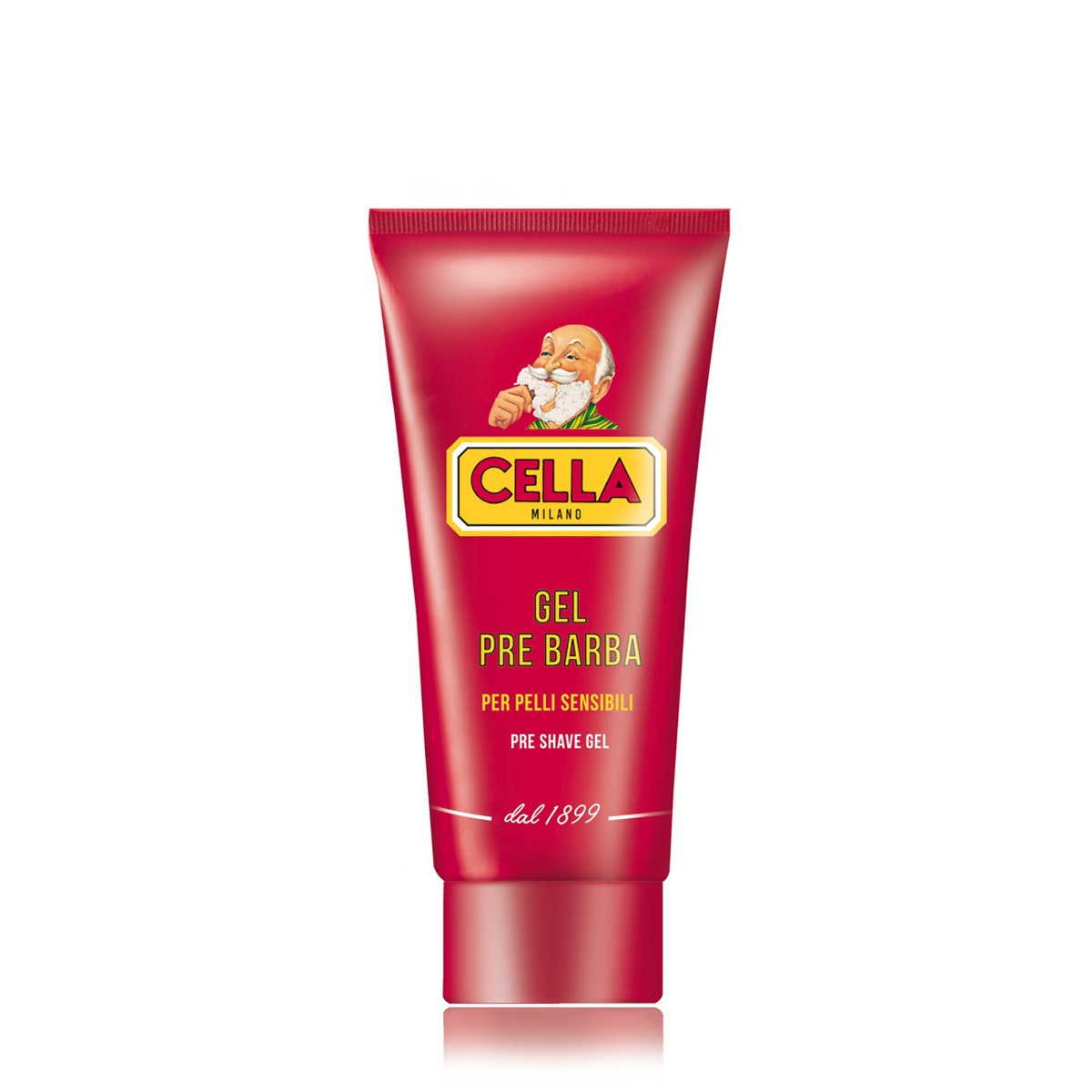 Cella Milano Gel Pre Barba Bio all'Aloe Vera 75 ml - Per Pelli Sensibili, Ammorbidisce e Facilita la Rasatura