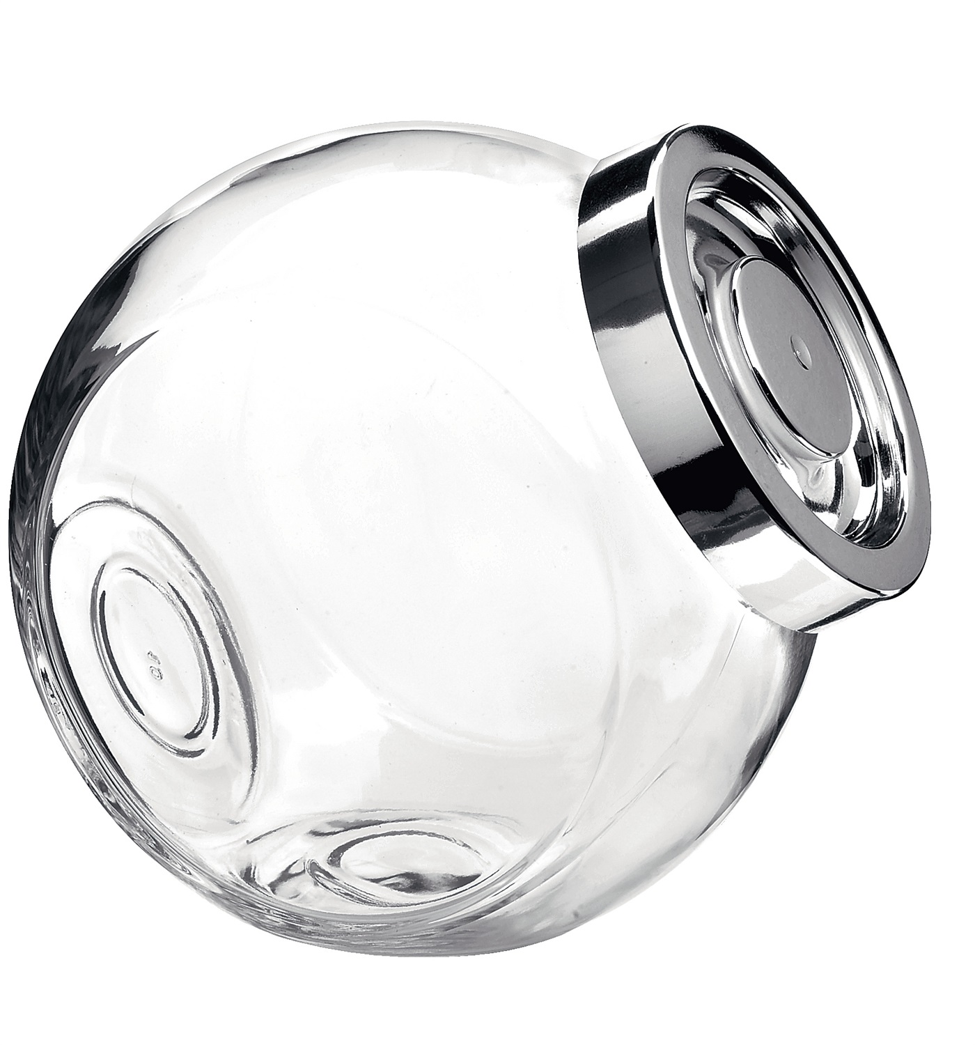 Bormioli Rocco Barattolo Pandora in Vetro con Coperchio Metallizzato - 10 cm di Diametro, 17,5 cm di Altezza