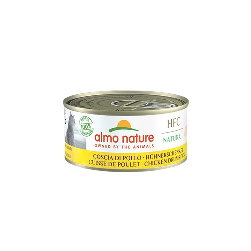 Almo Nature HFC Natural Coscia di Pollo - Cibo Umido per Gatti Adulti - 150 g