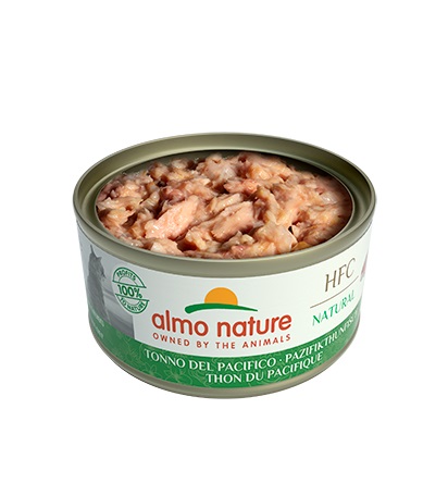 Almo Nature HFC Natural Cibo Umido per Gatti - Tonno del Pacifico 70g - Monoproteina e Senza Glutine