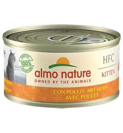 Almo Nature HFC Kitten con Pollo - Alimento Umido Complementare per Gattini 70g